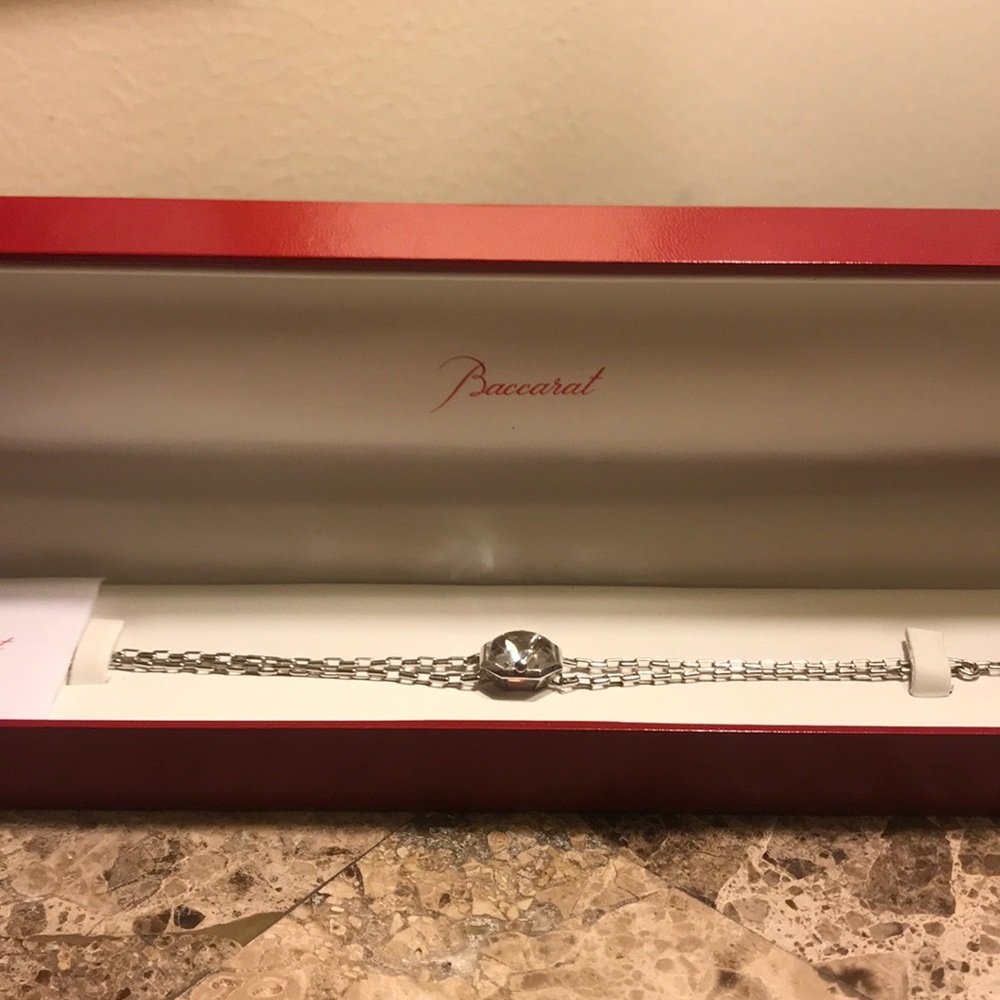 Baccarat L’Illustre Clear Mirror Crystal Bracelet